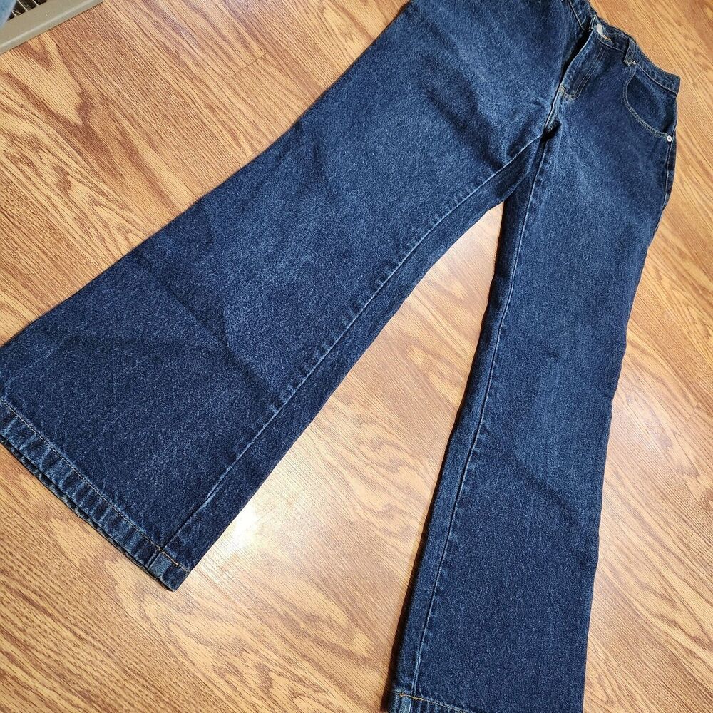 Polo by Ralph Lauren Dark Blue Wide Leg Jeans - Picture 3 of 8